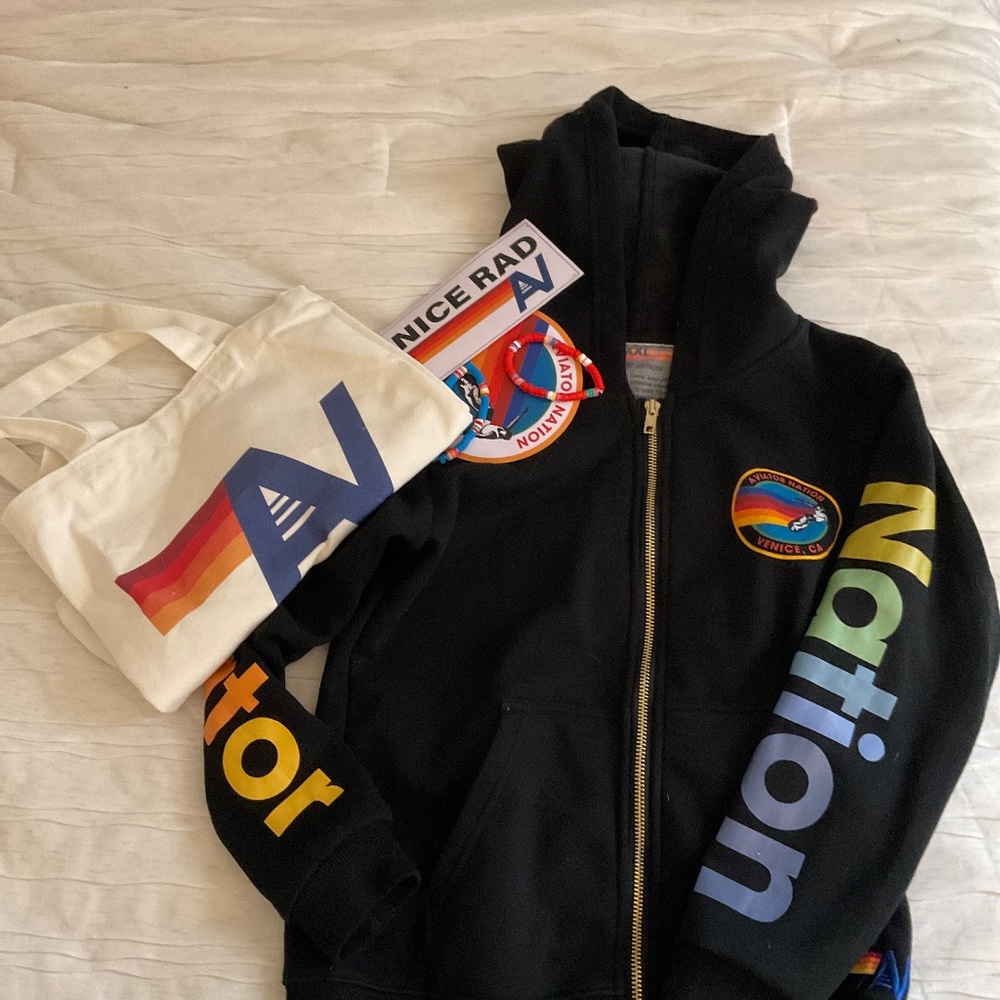 Aviator velvet addition kids/teen sweat shirts.